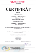 Certifikát STEINHOF